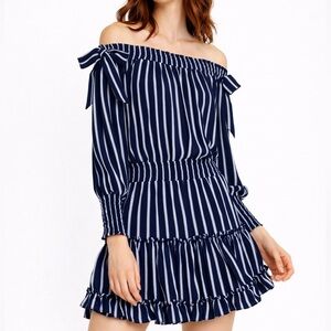 REVOLVE MISA Los Angeles Carly navy mini dress